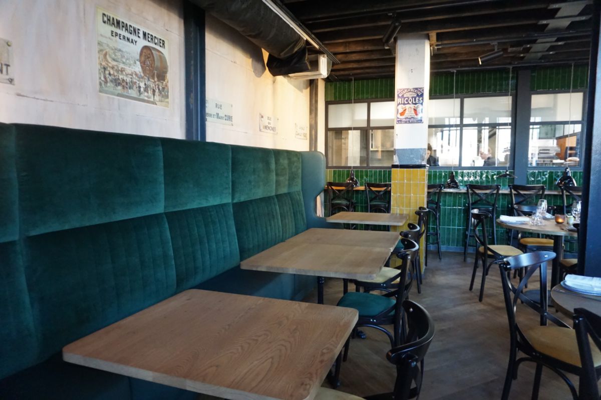 Horeca wandbanken - restaurant pompidou woerden